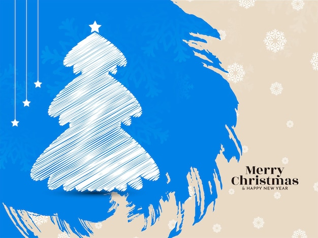 Free Vector merry christmas festival decorative elegant background design vector