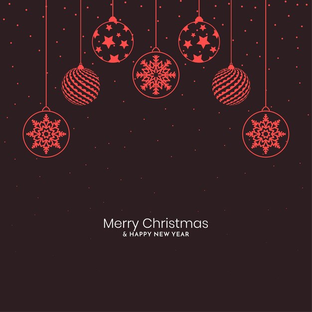 Merry Christmas festival simple elegant background design vector