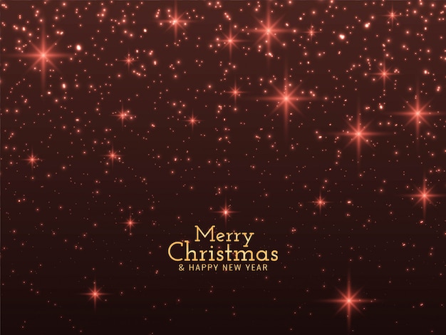 Free vector merry christmas glitters background