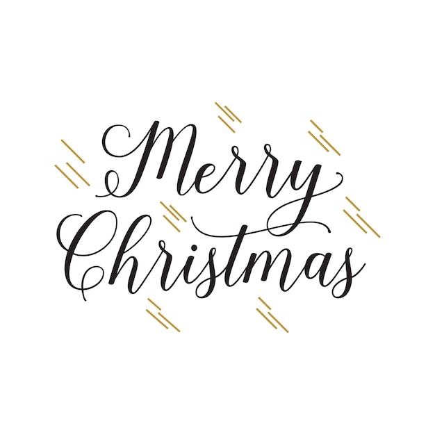 Merry Christmas handwritten text