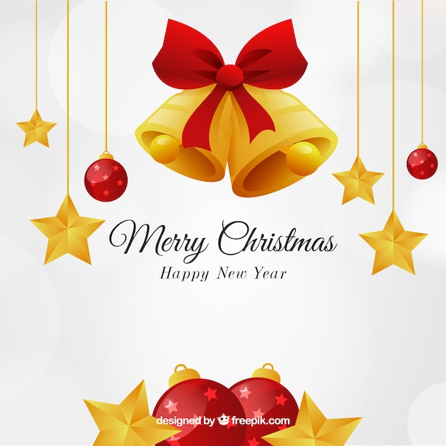 Merry christmas and happy new year background