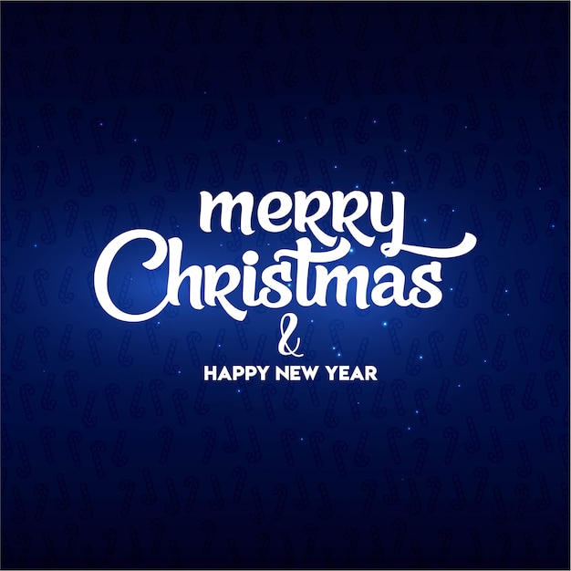 Merry Christmas and Happy New Year lettering