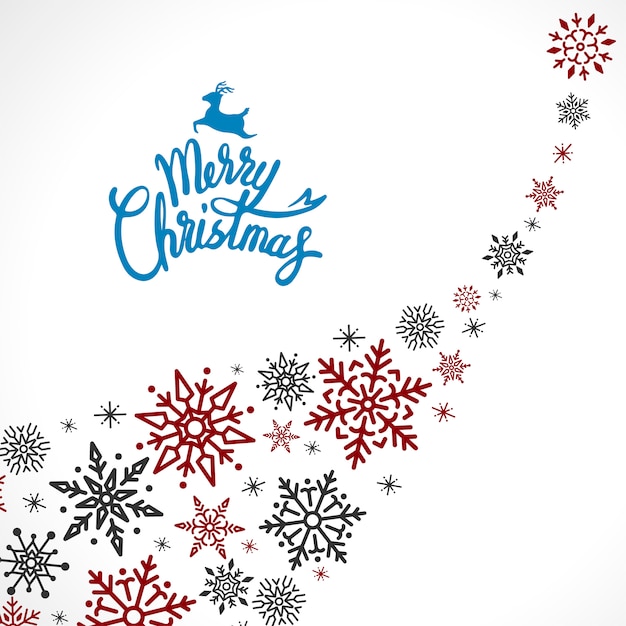 Merry Christmas holiday design background vector