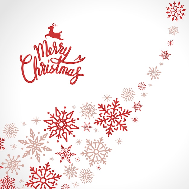 Free vector merry christmas holiday design background vector