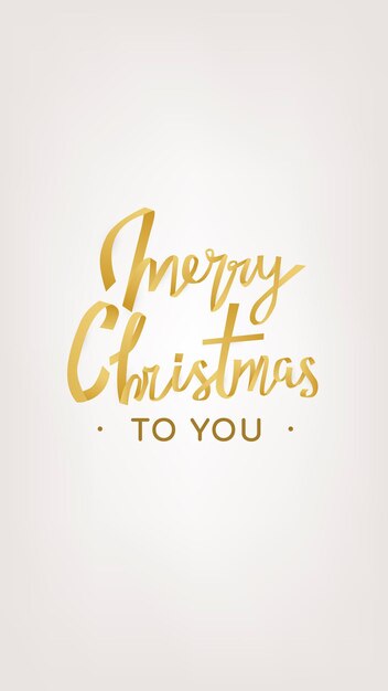 Merry Christmas iPhone wallpaper, holiday greeting typography vector