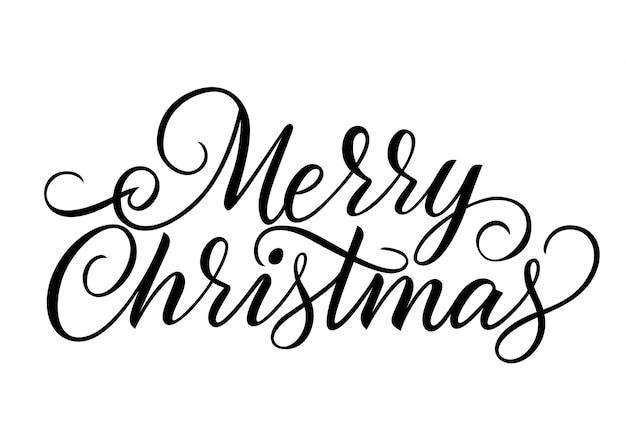 Merry Christmas Lettering