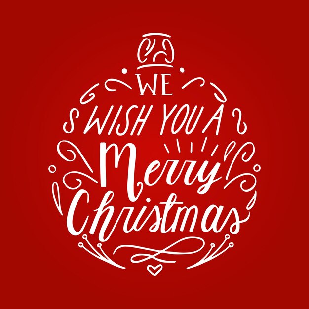 Merry christmas lettering