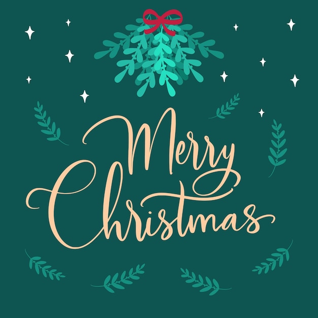 Merry christmas lettering