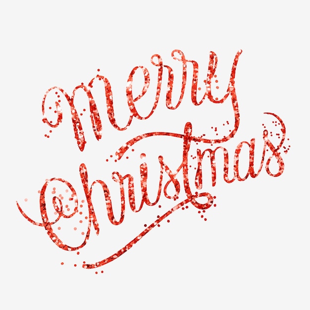 Merry Christmas message handwritten