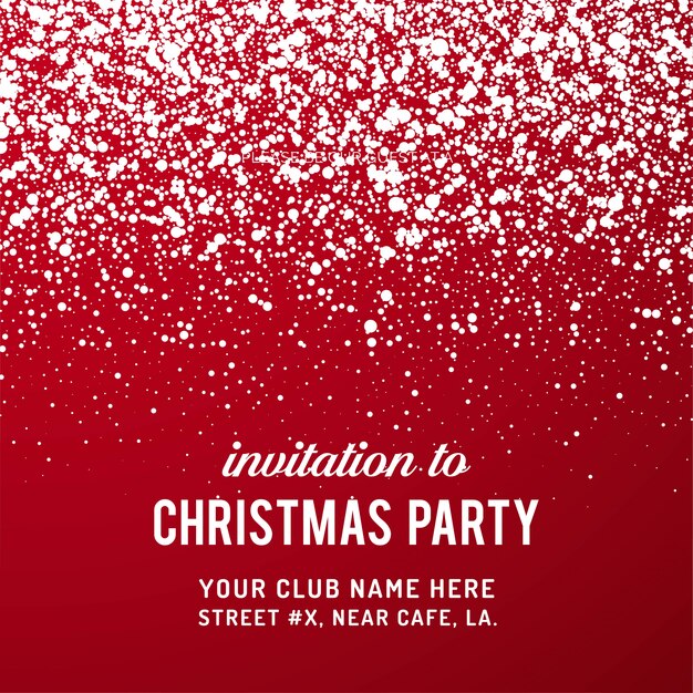 Merry Christmas Party Invitation Background