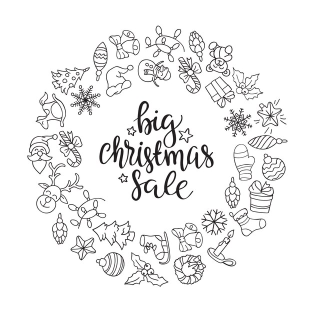 Merry Christmas sale background. Perfect decoration element for cards, invitations and others