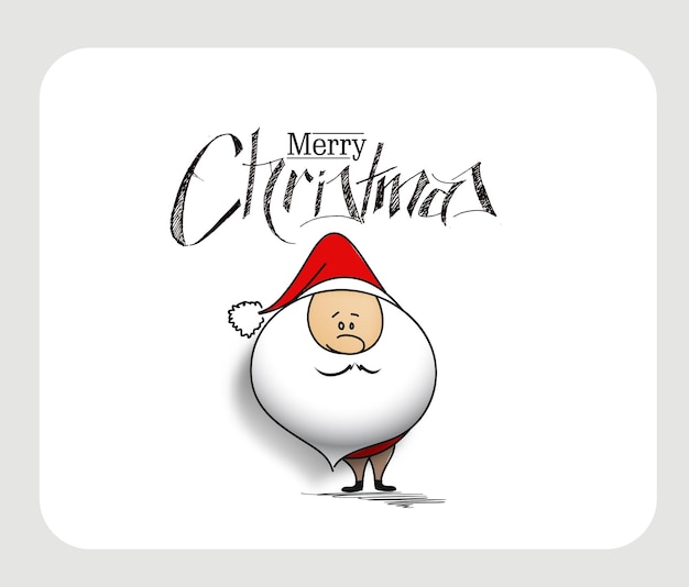 Free vector merry christmas! santa claus, vector illustration