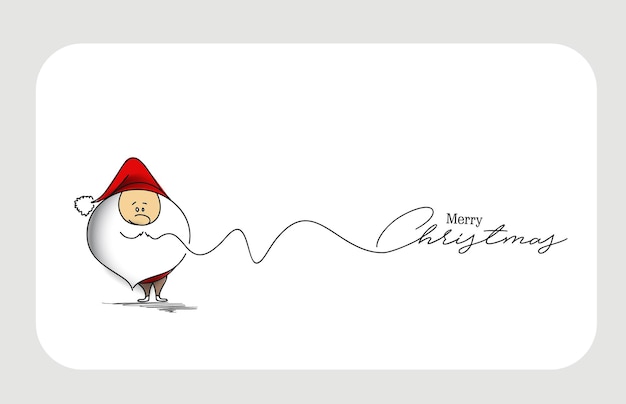 Merry Christmas! Santa Claus, Vector illustration