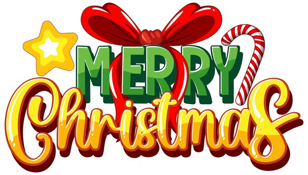 Merry Christmas sign icon cartoon