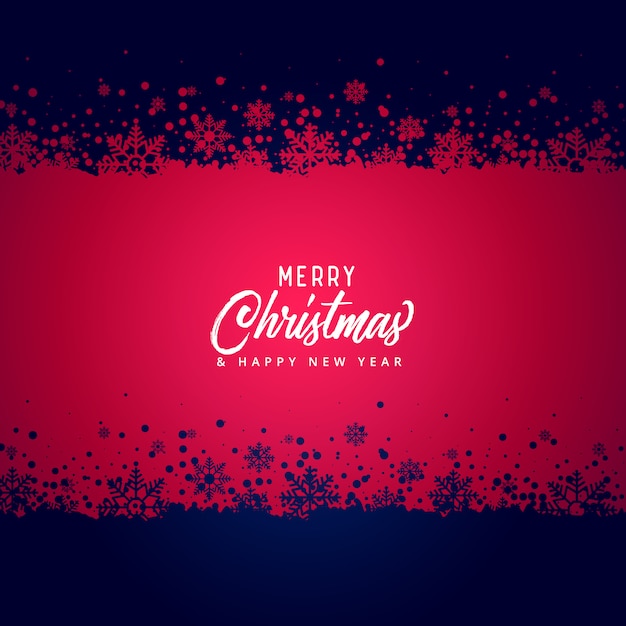 merry christmas snowflakes vector background