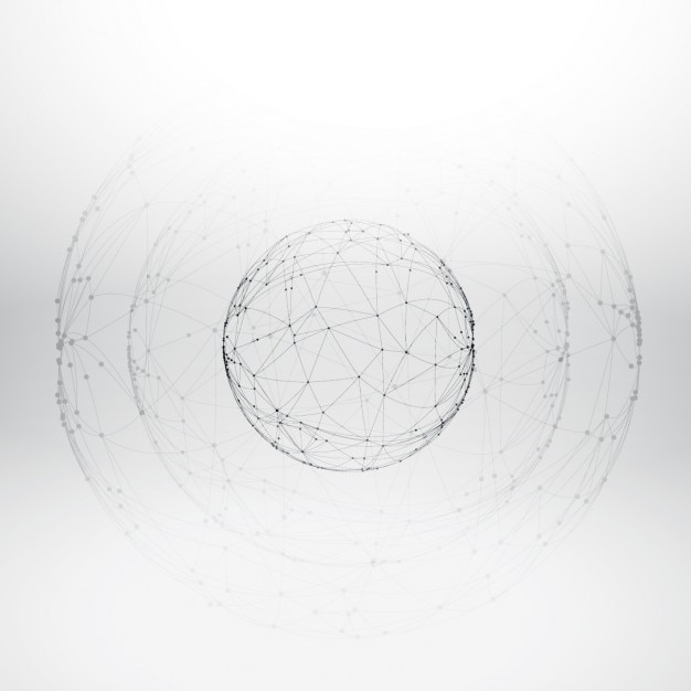 Free Vector mesh wireframe sphere