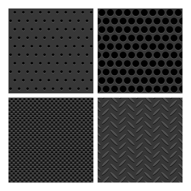 Metal seamless pattern set