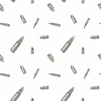 Free vector metallic chrome bullets pattern seamless background design