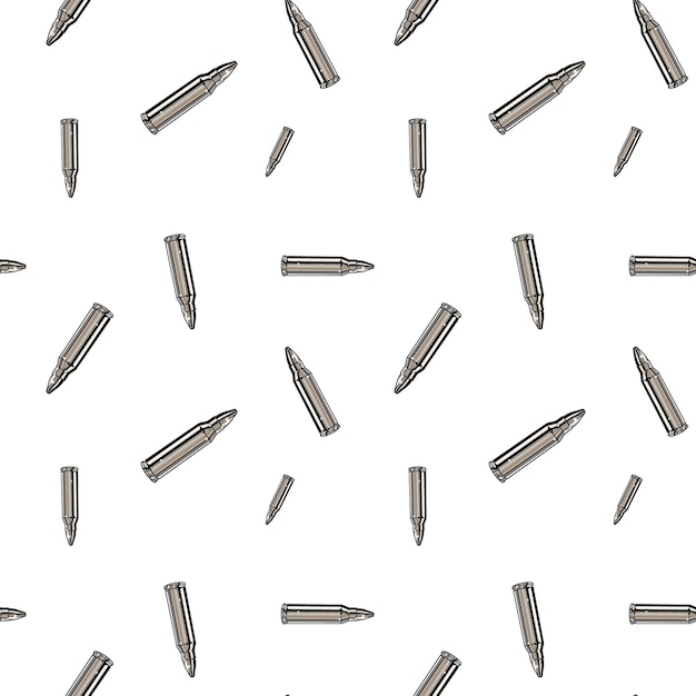 Free Vector metallic chrome bullets pattern seamless background design