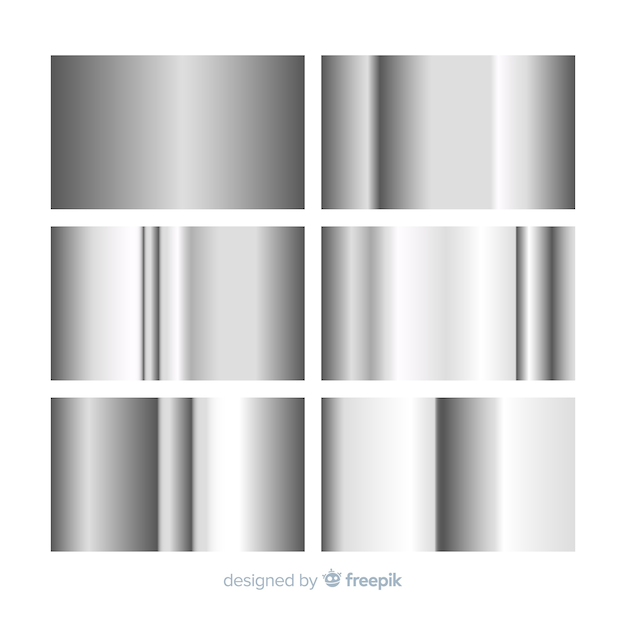 Free Vector metallic gradient collection