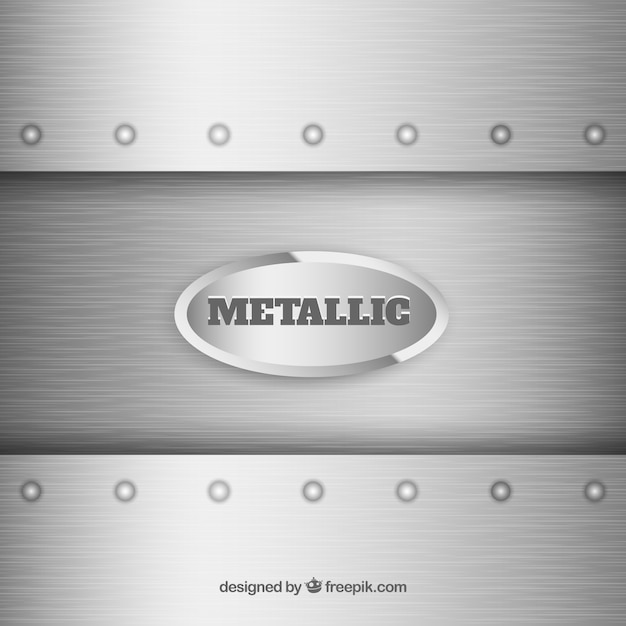 Free vector metallic silver background