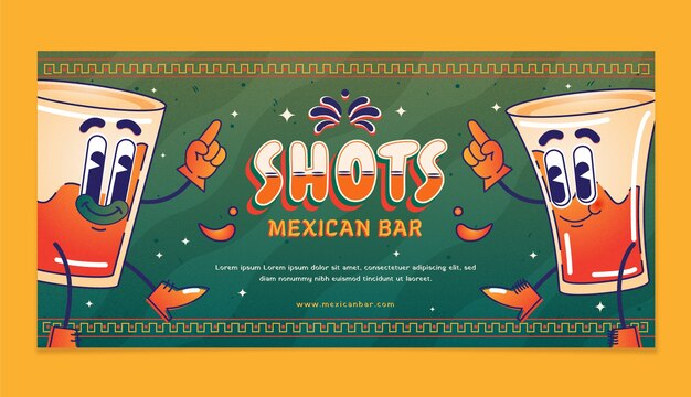 Mexican bar template design