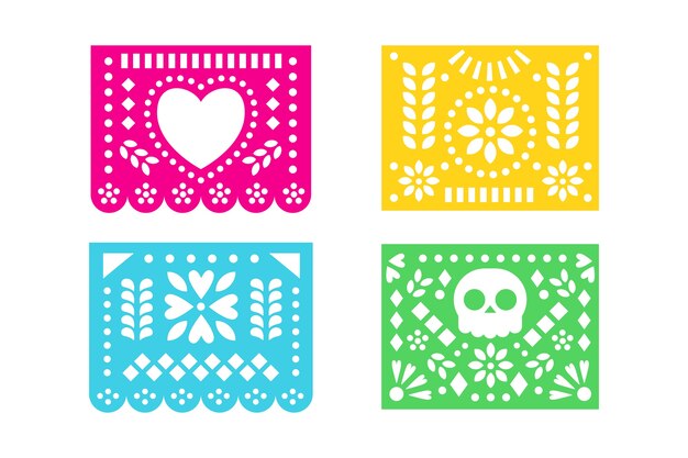 Mexican bunting collection concept