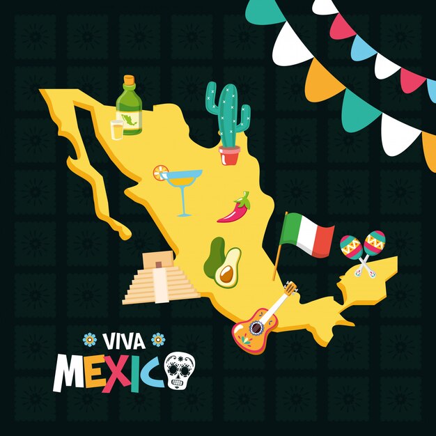 Mexican elements for Viva Mexico