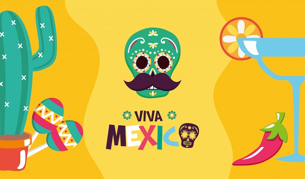 Mexican elements for Viva Mexico