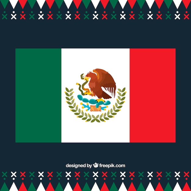 Free vector mexican flag design