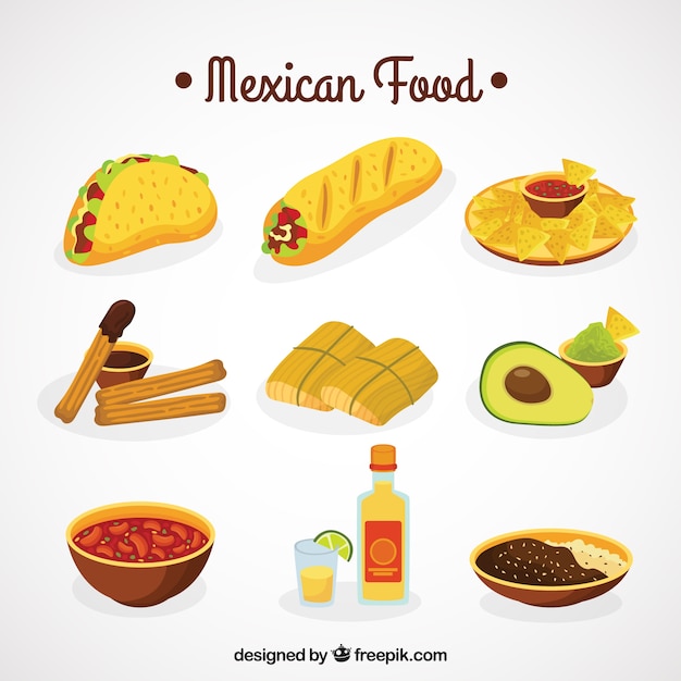 Mexican food collection