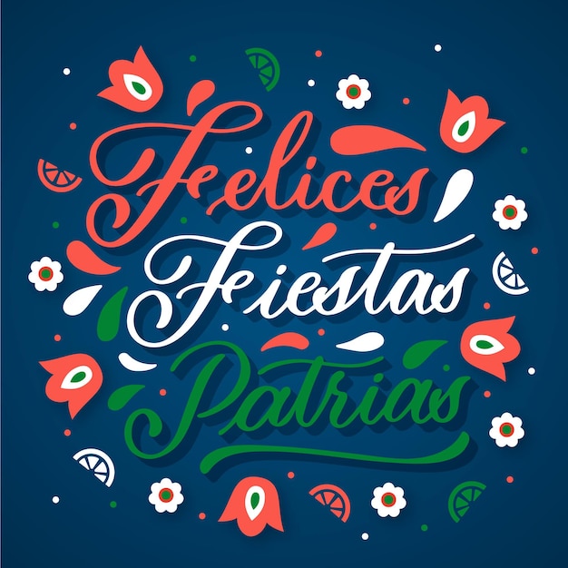 Free Vector mexican independence day greeting