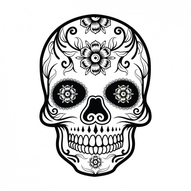 Free vector mexican skull design