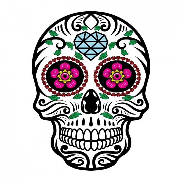 Mexican skull design