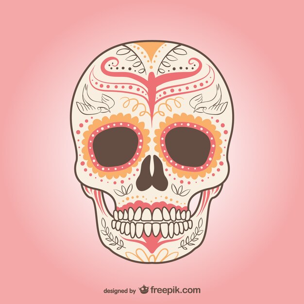 Mexican skull vector