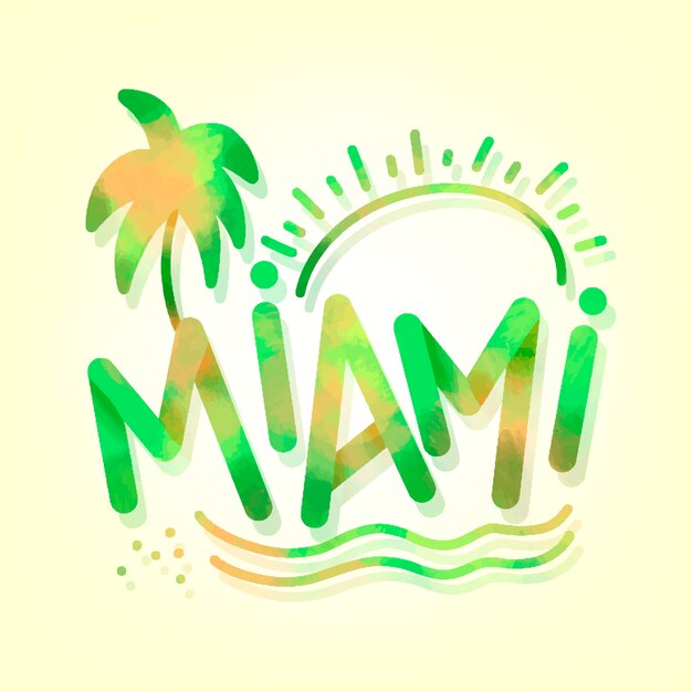 Miami city lettering