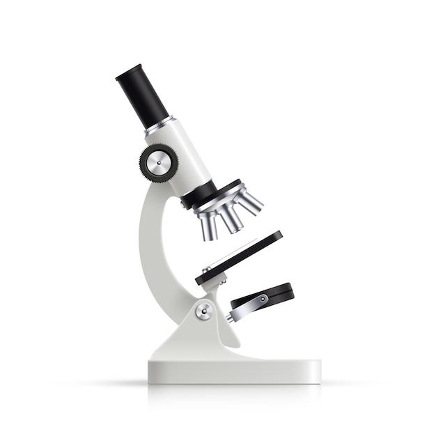 Free Vector microscope realistic illustration