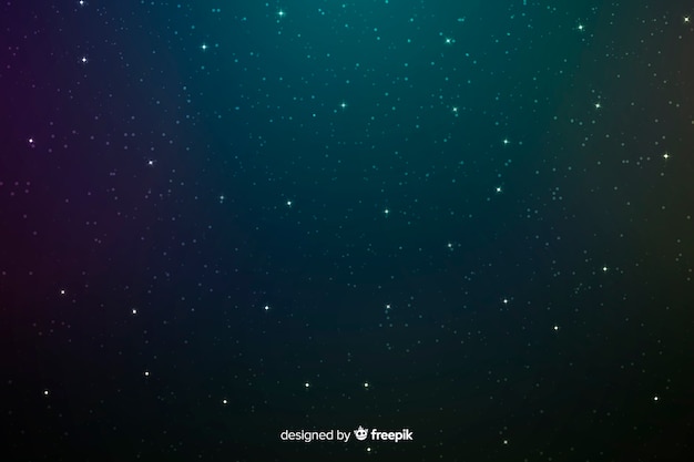 Midnight dark blue and green stars background