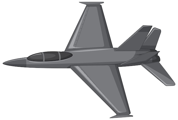 A military aircraft on white background