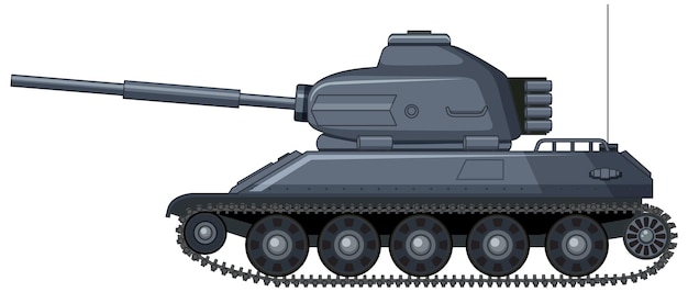 Free Vector military battle tank on white background