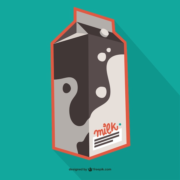 Free Vector milk carton