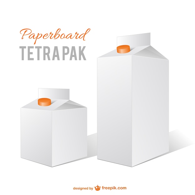 Free Vector milk cartons   vector