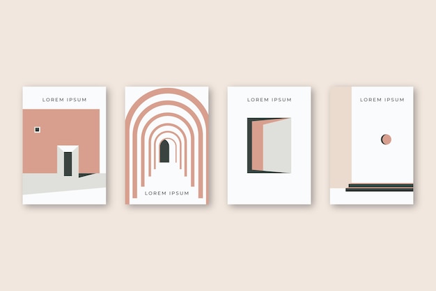 Free Vector minimal architecture covers