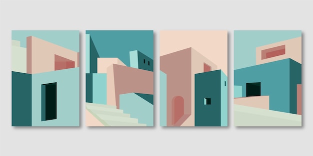 Free vector minimal architecture covers