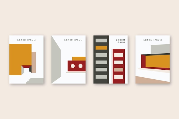 Free Vector minimal architecture covers