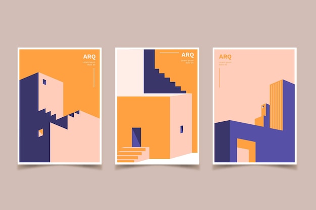 Free Vector minimal architecture covers