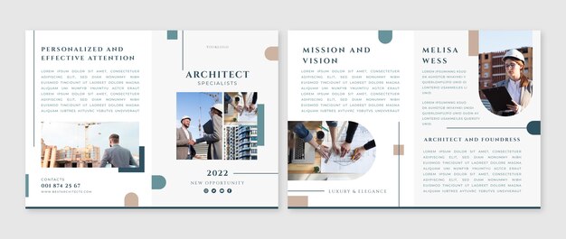 Minimal architecture development brochure