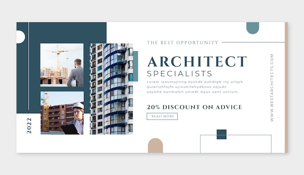 Minimal architecture development sale banner