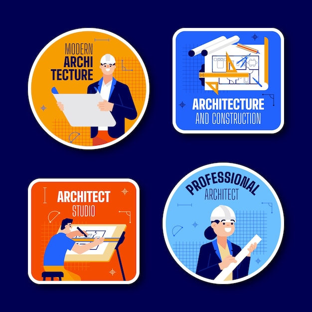 Minimal architecture project labels