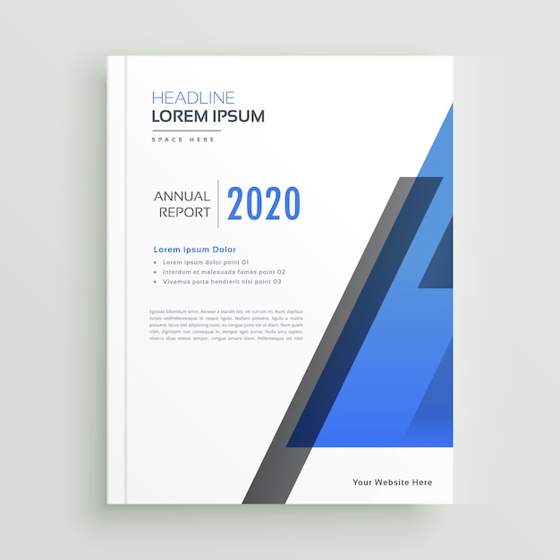 minimal brochure template design with text space